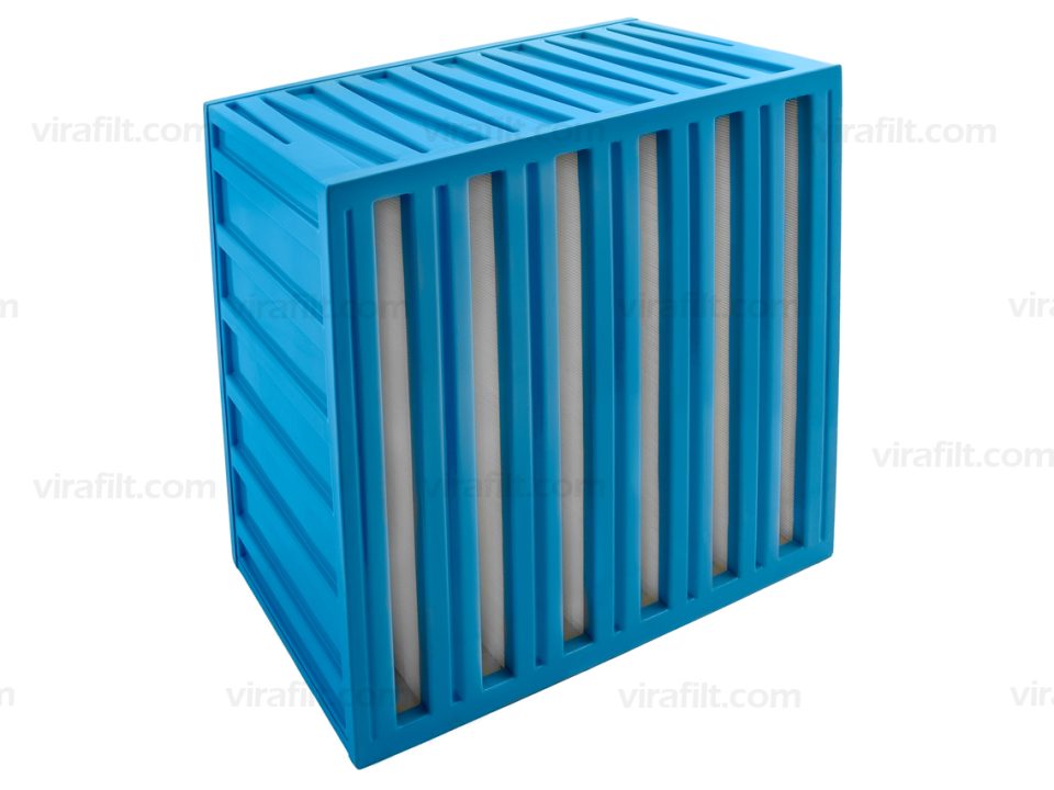 HIGH CAPACITY V-TYPE HEPA FILTER