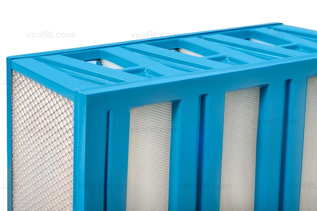 HIGH CAPACITY V-TYPE HEPA FILTER